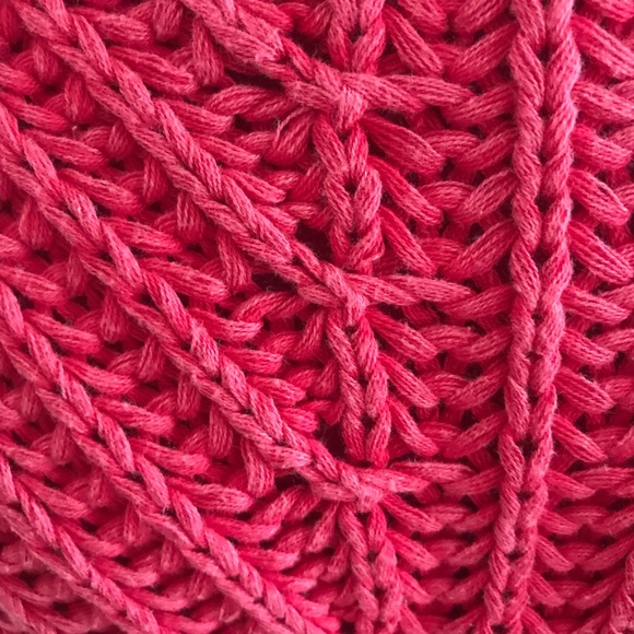 Free People Textured Knit Sweetheart Sweater in Pink Size Medium - Picture 8 of 9